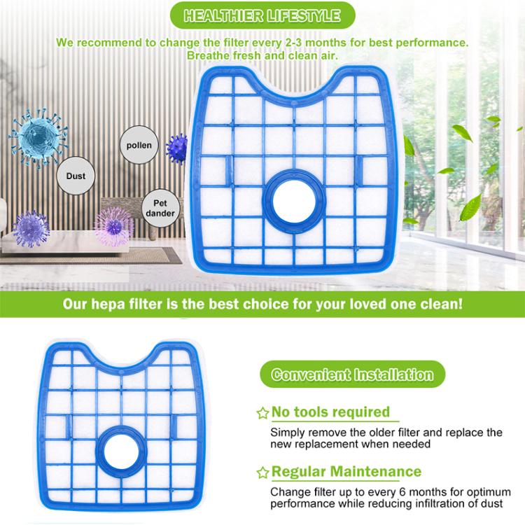 For Philips FC8710 8700 8705 8715 Robot Vacuum Cleaner Filter Replacement Parts - For Philips Accessories by PMc TechLife | Online Shopping South Africa | PMc TechLife | Buy Now Pay Later Mobicred