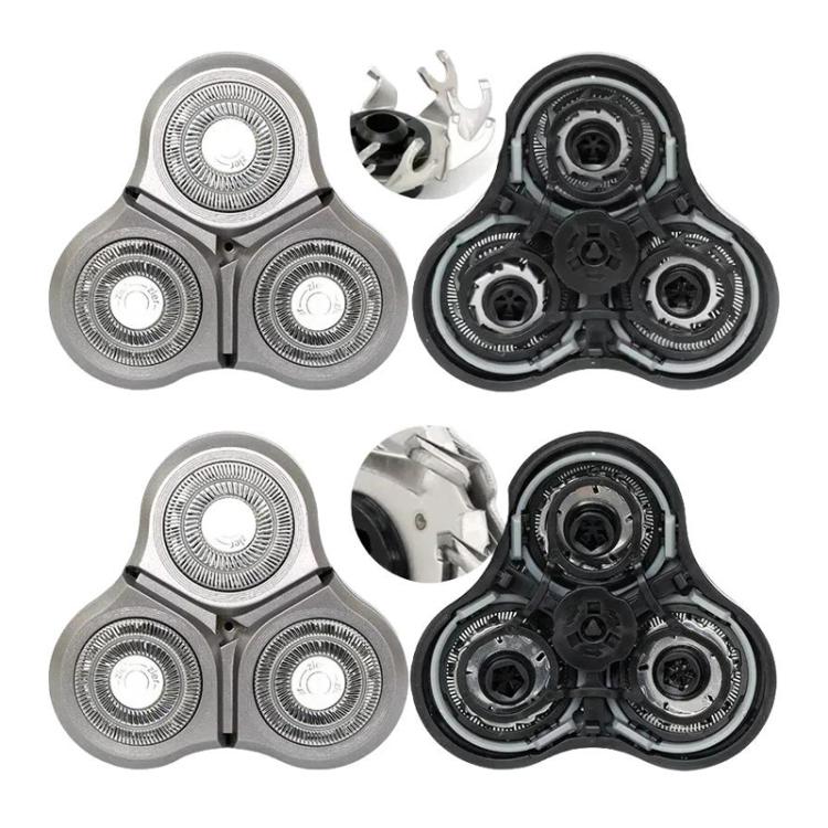 For Xiaomi Mijia S300 / S500 / S500C / MJTXD01SKS Electric Shaver Blade Head Replace Accessories, Style: Upper Half Head ( With Dual Layer Blade )