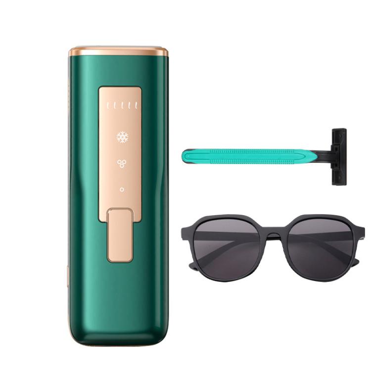 Sapphire Ice Sense Painless Laser Hair Remover Intense Pulse Ice Hair Removal Device, Style: Dark Green FY-507AG(US Plug)