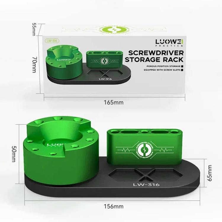 LUOWEI LW-316 Cell Phone Repair Tool Organizer Rotary Screwdriver Holder