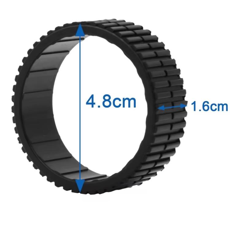 For iRobot Braava 380 / 380T / 320 / Mint 5200 Vacuum Cleaner Rubber Wheel(Black) - For iRobot Accessories by PMc TechLife | Online Shopping South Africa | PMc TechLife | Buy Now Pay Later Mobicred