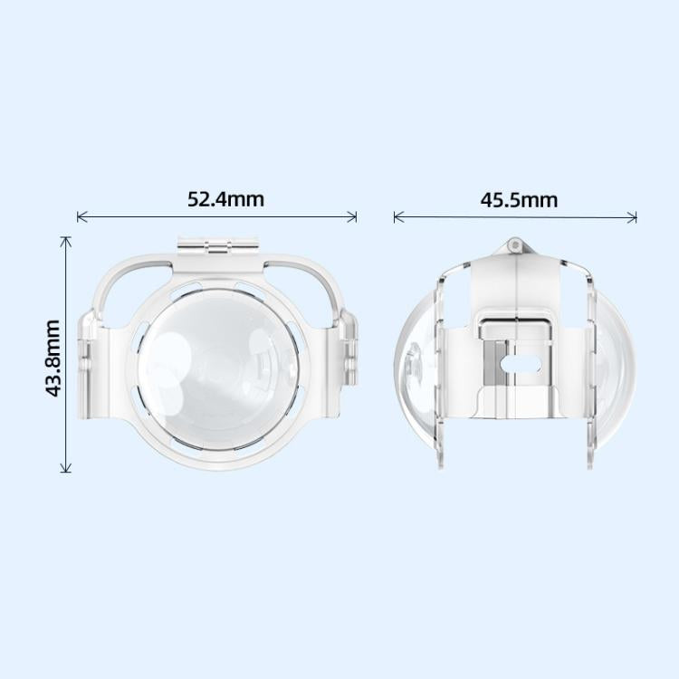 For Insta360 X4 HEPAIL AC37 Lens Anti-fog Snap-on Protective Mirror Front and Rear Lens Protectors