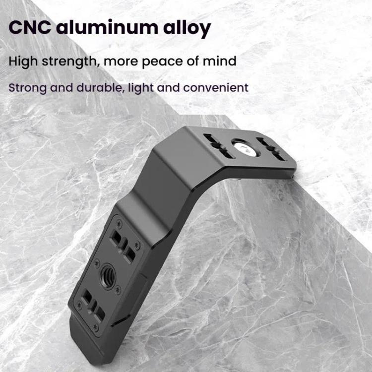 For Insta360 X4 / X3 HEPAIL AC56 Vertical Horizontal Magnetic Metal Bracket