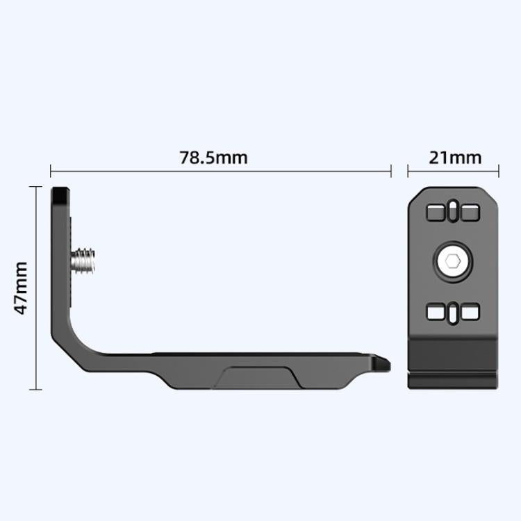 For Insta360 X4 / X3 HEPAIL AC56 Vertical Horizontal Magnetic Metal Bracket