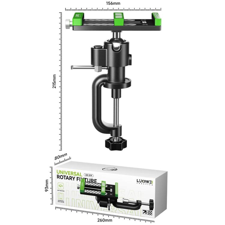 LUOWEI LW-319 Universal Multifunction Cell Phone Repair Screen Remove Back Cover Table Pliers - free shipping - PMC TechLife - Order now!