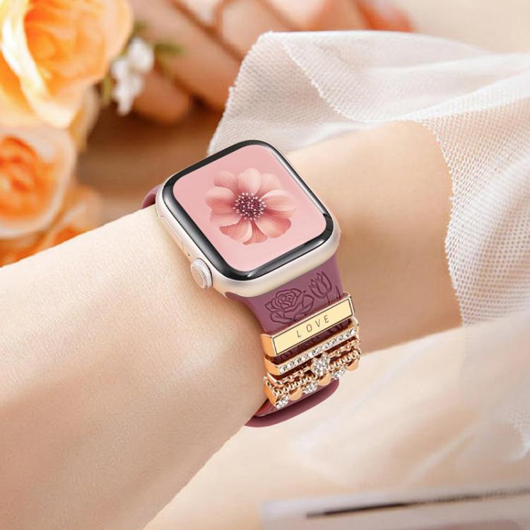 21mm Width Smart Watch Band Decorative Ring Metal Accessories(LOVE Gold) - free shipping - PMc TechLife - Order now!