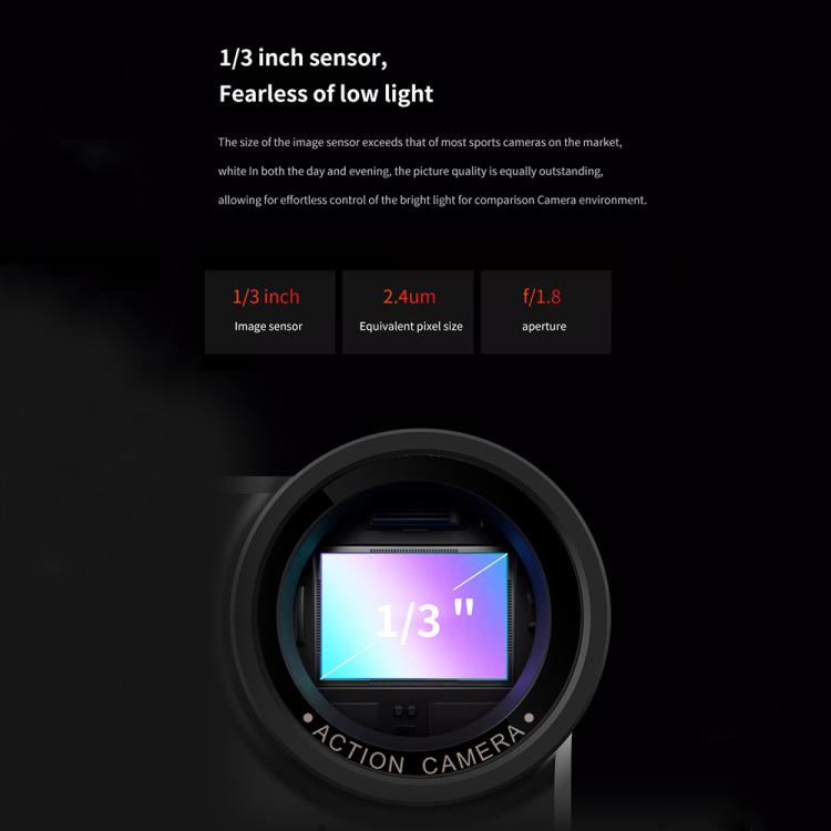 VIRAN V10 5K WiFi 2.0-Inch IPS Screen IP68 Waterproof Six-Axis Anti-Shake Sports Camera(Black) - free shipping - PMC Jewellery - Order now!