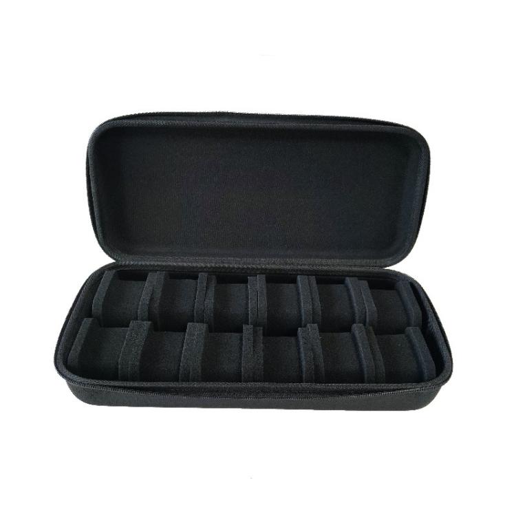 Large-capacity Smart Watch Storage Box with Sponge Inner Tray Portable Watch Storage Bag(12-slots)