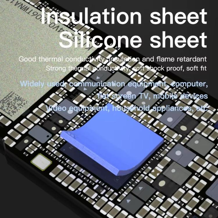 MaAnt DR-03 100pcs /Box Insulating Thermal Conductive Silicone Spacer CPU Thermal Spacer(Blue)