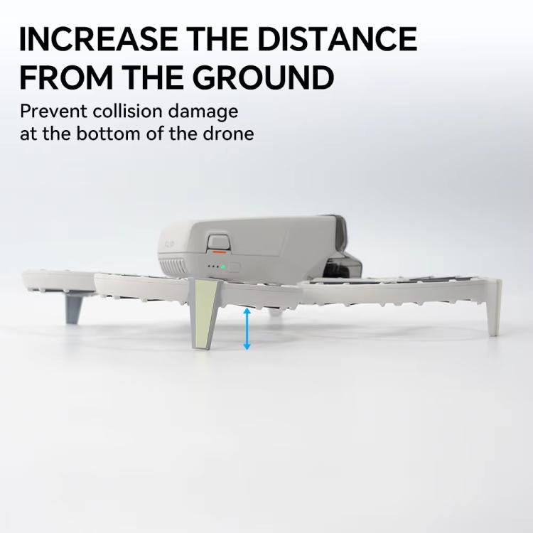 For DJI Flip RCSTQ Folding Detachable Luminous Booster Stand Drop and Scratch Resistant Protective Stand 1pair Tripods+Sticker