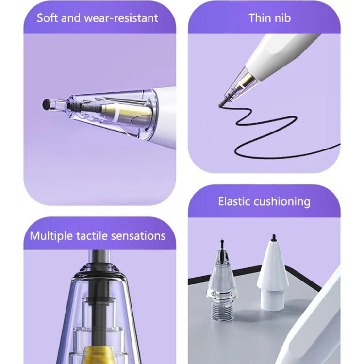 For Apple Pencil 2 / 1 Elastic Tip Soft Probe Silent Replacement Nib, Spec: 2B White - free shipping - PMc TechLife - Order now!