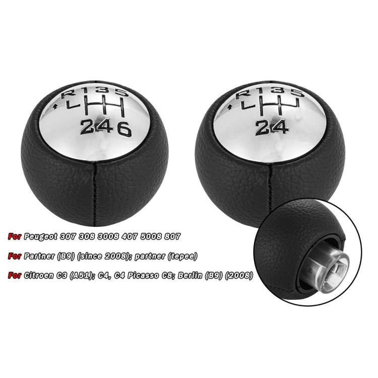 For Peugeot 307/Citroen Car Manual Gear Ball(Light 5 Speed) - Shift Knob by PMc TechLife | Online Shopping South Africa | PMc TechLife | Buy Now Pay Later Mobicred