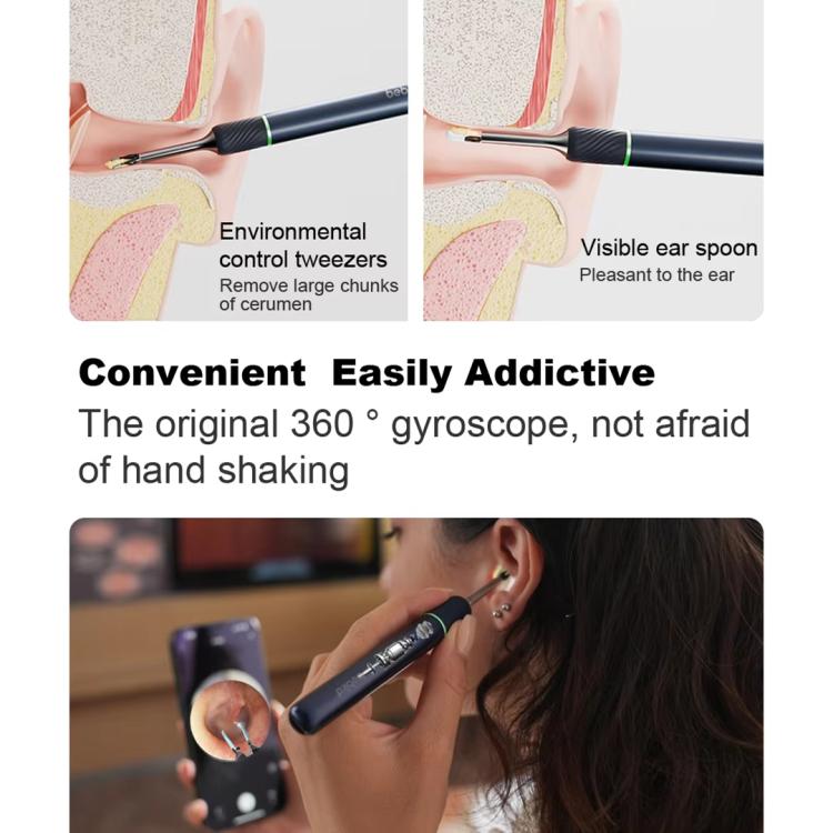 Bebird Note5 Pro Visual Ear Scoop Ear Picking Tool Cleaning Set(White) - free shipping - PMC Jewellery - Order now!