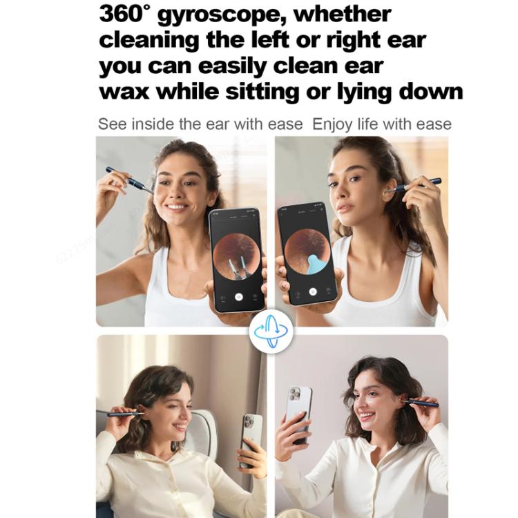 Bebird Note5 Pro Visual Ear Scoop Ear Picking Tool Cleaning Set(Sky Blue)