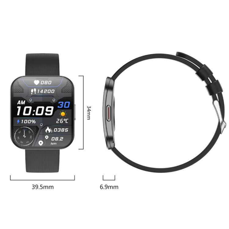 QS08 1.85 Inch Full-Screen Smart Watch with Real-Time Heart Rate/Blood Glucose/Blood Oxygen Monitor, SOS Alert, Sleep Tracking(Pink) - free shipping - PMC TechLife - Order now!