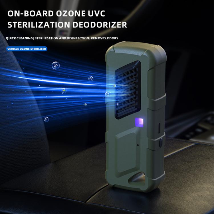 Car Air UVC Deodorizer USB Charging Ozone Purifier(Khaki) - free shipping - PMC Jewellery - Order now!