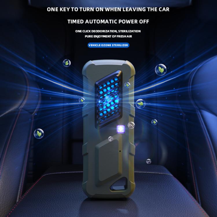 Car Air UVC Deodorizer USB Charging Ozone Purifier(Khaki) - free shipping - PMC Jewellery - Order now!