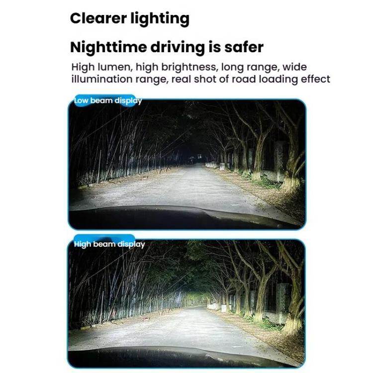 2pcs Mini 1:1 Direct Plug Car LED Headlight Bulb, Specifications: P13W(White Light)