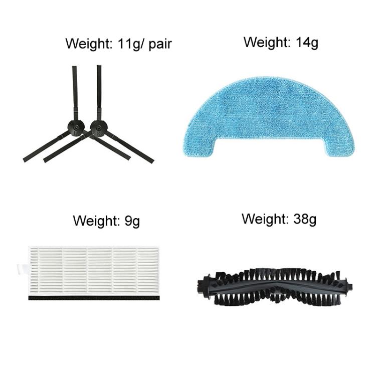 For ILIFE A4S / A40 / ECOVACS CEN550 Sweeping Robot Vacuum Cleaner Accessories Side Brushes (Pair) - free shipping - PMc TechLife - Order now!