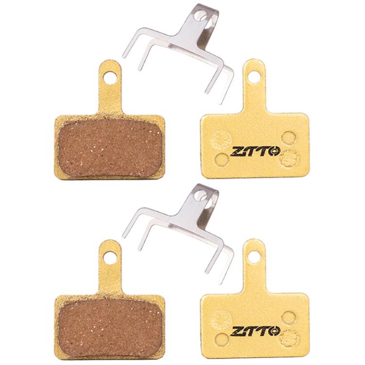 2pairs ZTTO Mountain Bike Full Metal Copper Base Lining Oil Disc Block Brake Pad, Model: MJ-01B