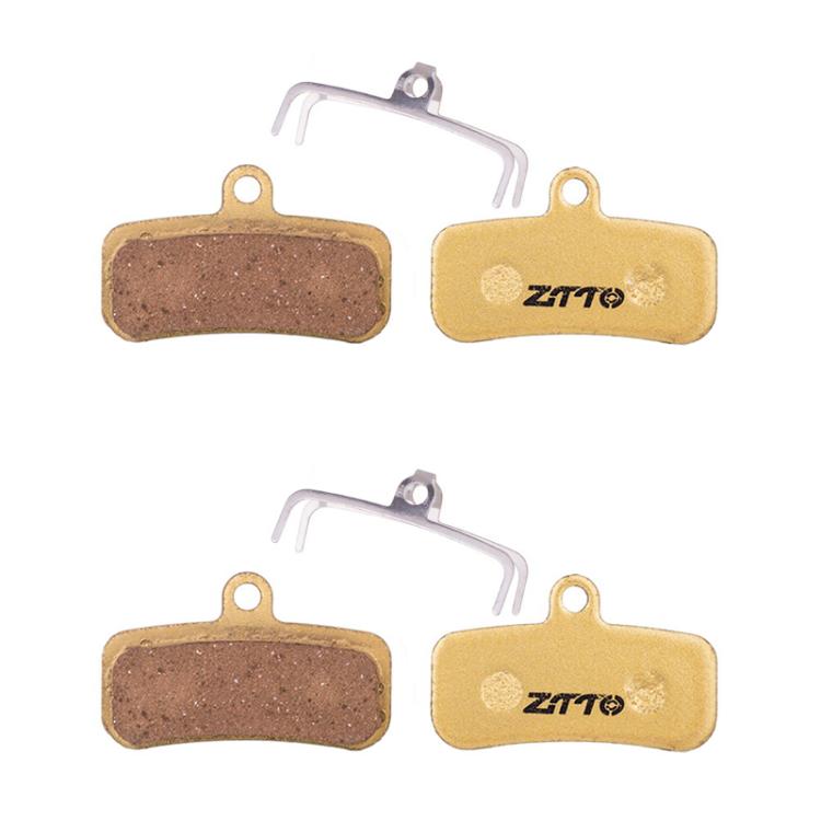 2pairs ZTTO Mountain Bike Full Metal Copper Base Lining Oil Disc Block Brake Pad, Model: MJ-01E