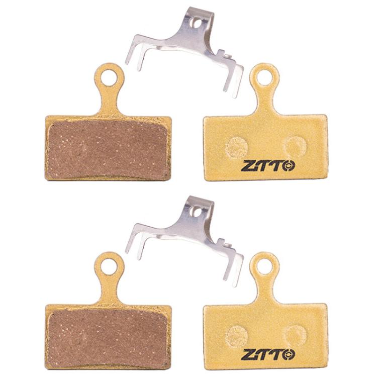 2pairs ZTTO Mountain Bike Full Metal Copper Base Lining Oil Disc Block Brake Pad, Model: MJ-01F