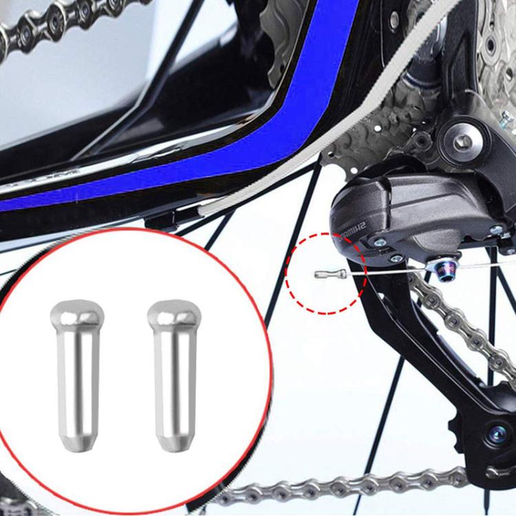 100pcs ZTTO Aluminum Bicycle Brake Shifter Bobbin Caps Mountain Bike Cable Tail Cap - free shipping - PMC Jewellery - Order now!