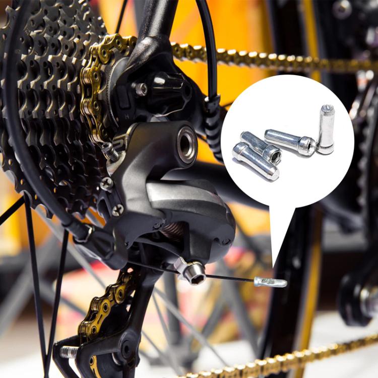 100pcs ZTTO Aluminum Bicycle Brake Shifter Bobbin Caps Mountain Bike Cable Tail Cap - free shipping - PMC Jewellery - Order now!