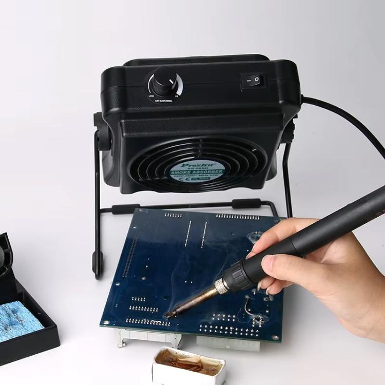 ProsKit SS-595H Soldering Fume Extractor With Blowing/Suction, Adjustable Wall/Desk Mount