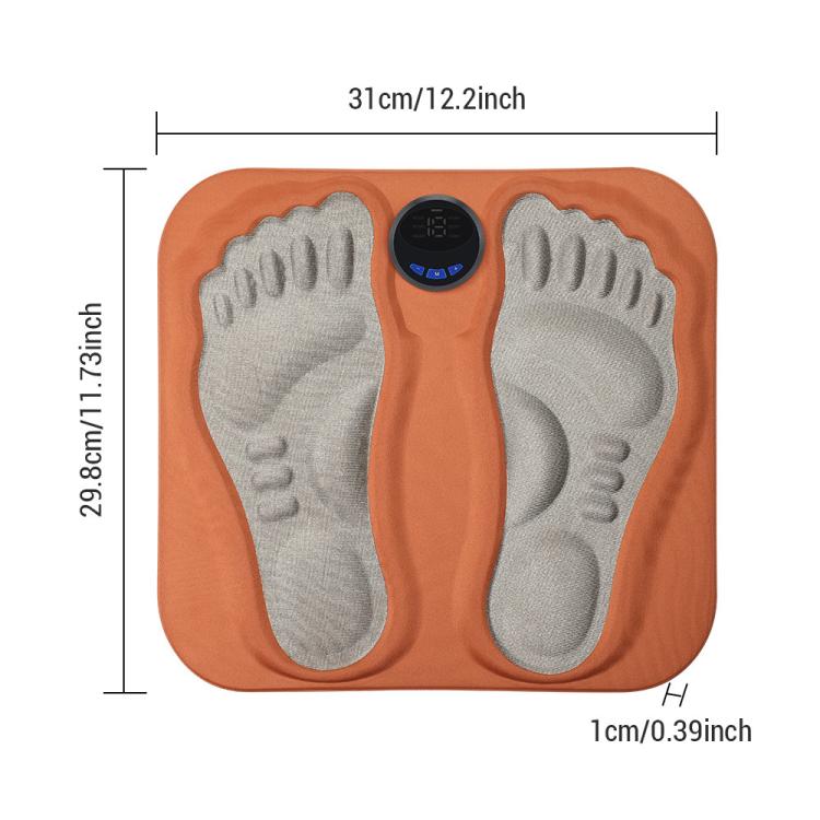 EMS Smart 6-mode 15-level 3D Foot Massage Pad Microcurrent Foot Massager(Orange)