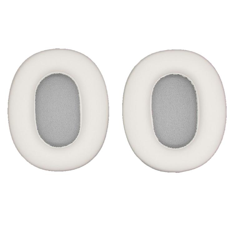 For Edifier W830NB 1pair Bluetooth Headset Leather Sponge Cover Earmuffs(White)