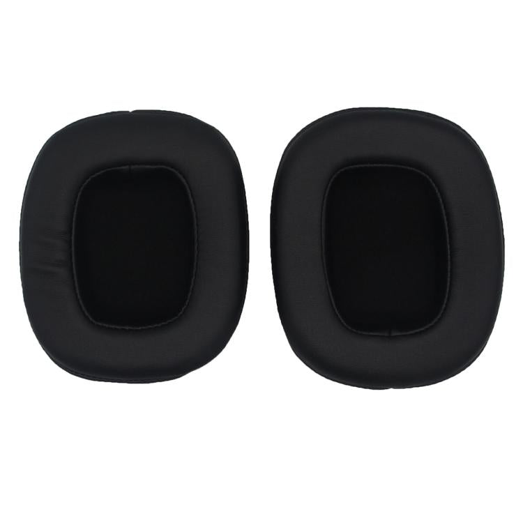 1pair Headphones Sponge Earmuffs Headset Cover For Edifier HECATE G5 / G50 / G35(Black Leather)