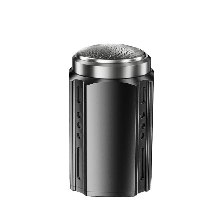 Portable Electric Shaver for Men with LCD Display ��� Travel-Friendly Mini Shaver, USB Type-C Fast Charging, Water-resistant & Washable Design, Style: 6-blade Head Black