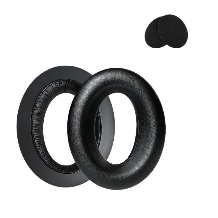 2pcs For Sennheiser HD545 / HD565 / HD580 / HD600 / HD650 Earphone Cover Sponge Earmuffs With Tuning Foam, Material: Protein Leather