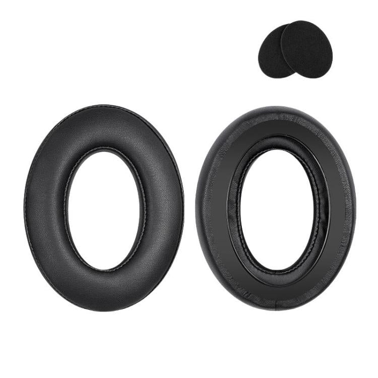 2pcs For Sennheiser HD545 / HD565 / HD580 / HD600 / HD650 Earphone Cover Sponge Earmuffs With Tuning Foam, Material: Protein Leather-Patchwork