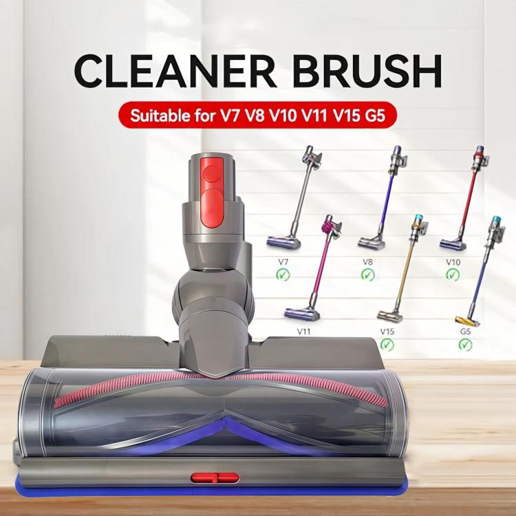 Adjustable Suction Floor Brush for Dyson V7 / V8 / V10 / V11 / V15 / G5 Vacuum Cleaners, Spec: Direct Drive Head+Soft Roller Set - free shipping - PMC Jewellery - Order now!