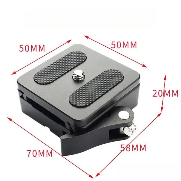 P50 Camera Quick Release Clamp & Plate Kit with 3/8 Inch Thread Thread For Stabilizers, Tripods, Monopods, Sliders - free shipping - PMC Jewellery - Order now!