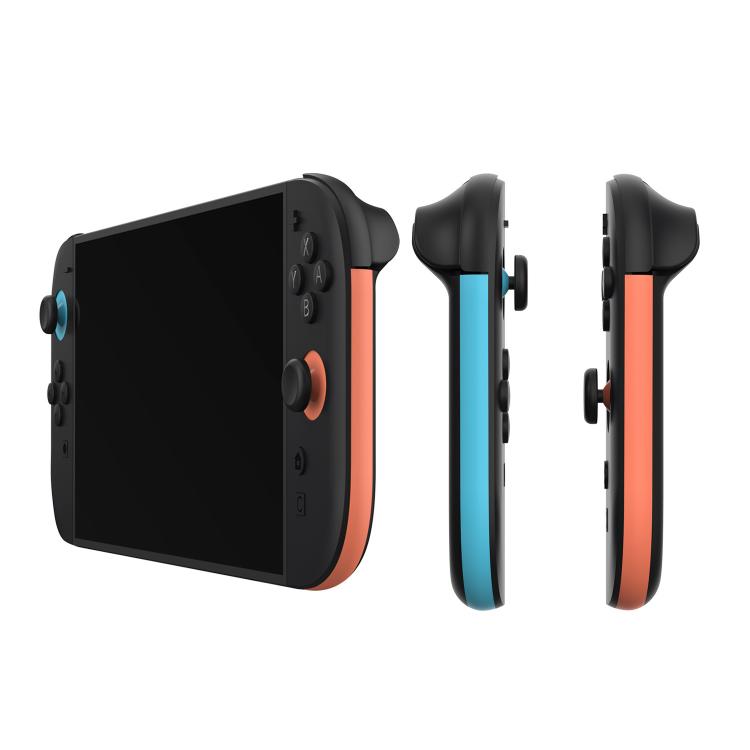 For Nintendo Switch 2 JoyCon Left and Right Handle Decorative Strips(Left Red Right Blue)