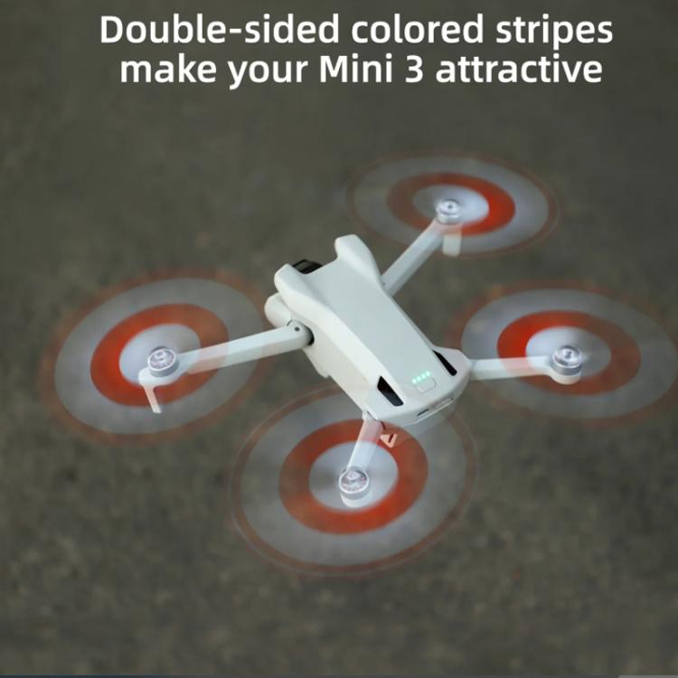 For DJI Mini 3 Drone 8pcs /Set 6030F Propeller Blades Low Noise Wings With Screwdrivers, Color: Silver Tip