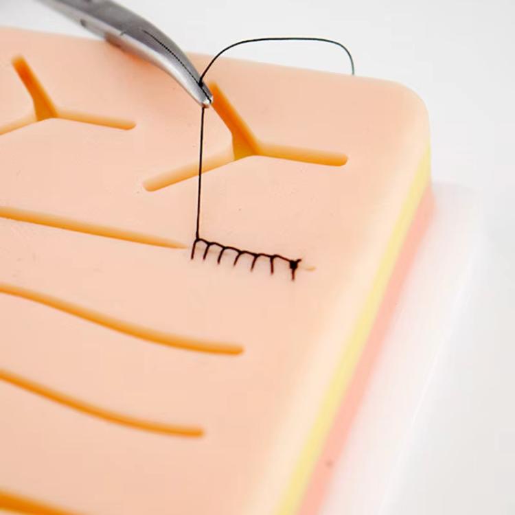 Anti-tear Silicone Wound Suture Training Model Surgical Suture Practice Simulated Skin Silicone Pad