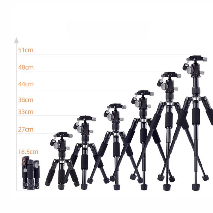 XILETU FM5C-MINI Adjustable 16.5-51cm Aluminum Tripod with 26mm Ball Head 6kg Load Capacity for 360-degree Panoramic Shooting - free shipping - PMC TechLife - Order now!