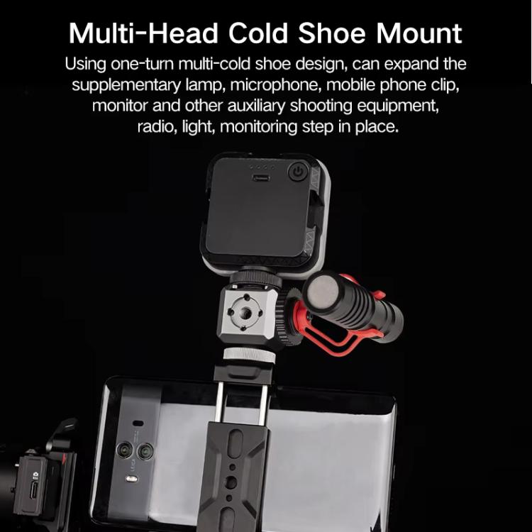 XILETU XDS-15 Multi-head Cold Shoe Mount Adapter for Camera Flash, Microphone, LED Light