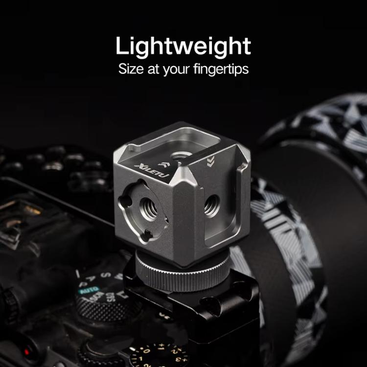 XILETU XDS-15 Multi-head Cold Shoe Mount Adapter for Camera Flash, Microphone, LED Light