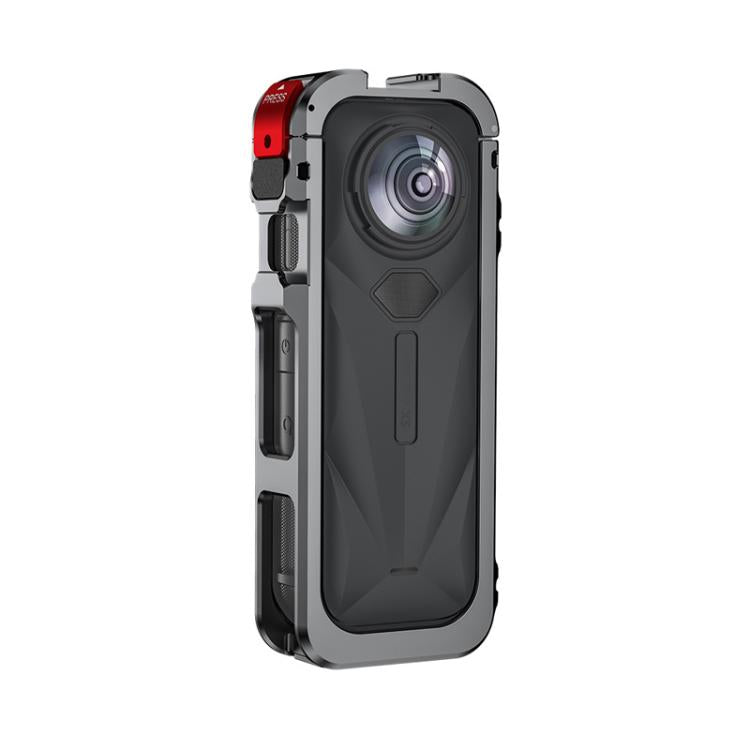 For Insta360 X5 Camera Flymile Metal Frame Lens Cover Set Rabbit Cage Expansion Bracket(Metal Color)