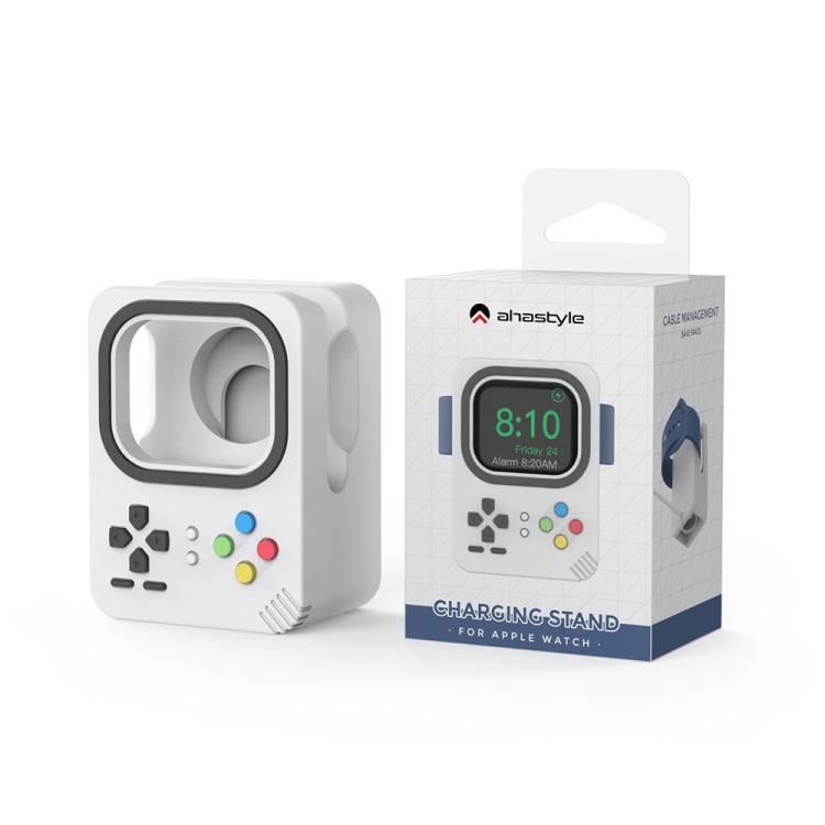 For Apple Watch AhaStyle DD05 Silicone Mini Charging Stand, Without Charger(Blue) - Charger / Holder by AhaStyle | Online Shopping South Africa | PMC TechLife | Buy Now Pay Later Mobicred