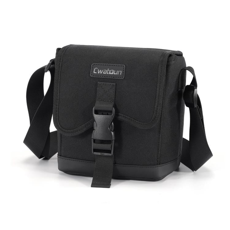 Cwatcun D186 Small Anti-scratch Lightweight Camera Shoulder Bag Camera Portable Crossbody Storage Bag(Black)