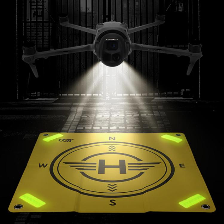 CQT 55cm Universal Reflective Drone Landing Pad Dual-Sided Water-resistant Foldable Mat with Ground Pegs(Two-Tone)