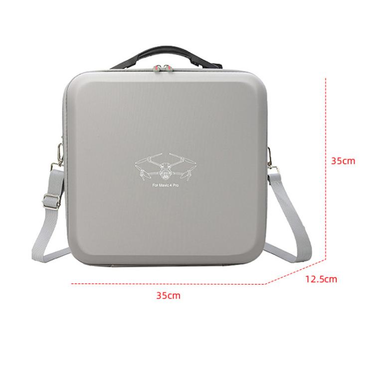 For DJI Mavic 4 Pro Fly More Combo / Creator Combo Carrying Case Durable PU Crossbody Shoulder Bag(Gray) - free shipping - PMC TechLife - Order now!