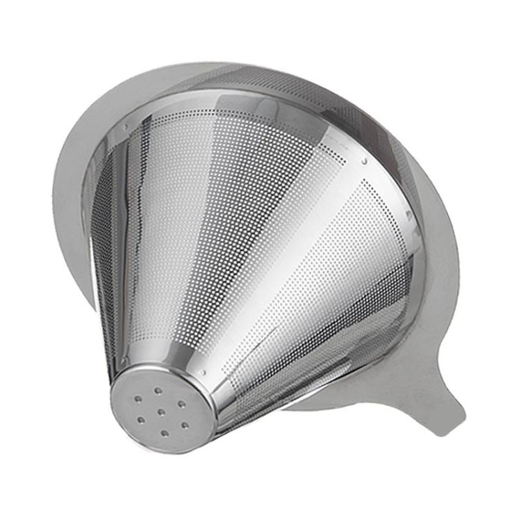 304 Stainless Steel Coffee Filter Reusable Mesh for Pour Over/Drip Coffee Maker, Spec: 2-4 Cups
