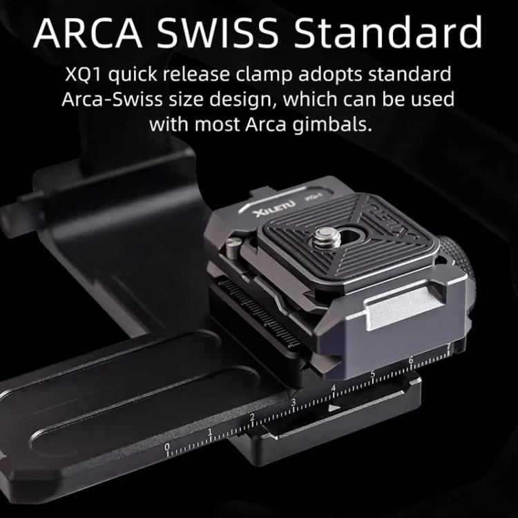 XILETU XQ-1A Arca Quick Release Adapter Gimbal Stabilizer Tripod Sports Quick Release Plate Stand